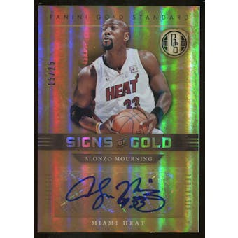 2011/12 Panini Gold Standard Signs of Gold #88 Alonzo Mourning Autograph 15/25