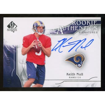 2009 Upper Deck SP Authentic #320 Keith Null RC Autograph /999