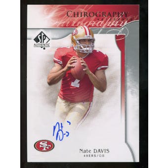 2009 Upper Deck SP Authentic Chirography #CHND Nate Davis Autograph