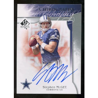 2009 Upper Deck SP Authentic Chirography #CHSM Stephen McGee Autograph