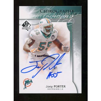2009 Upper Deck SP Authentic Chirography #CHJP Joey Porter Autograph