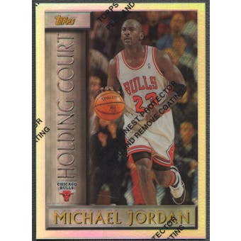 1996/97 Topps #HC2 Michael Jordan Holding Court Refractor