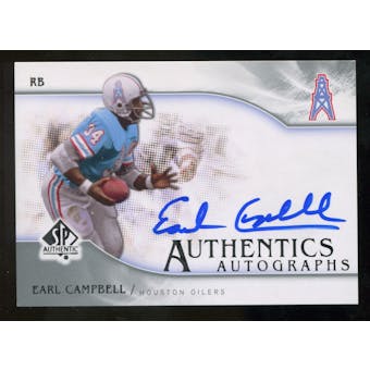 2009 Upper Deck SP Authentic Autographs #SPEC Earl Campbell Autograph