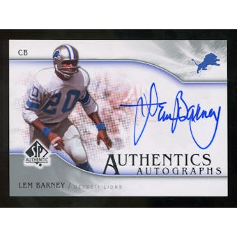 2009 Upper Deck SP Authentic Autographs #SPLB Lem Barney Autograph