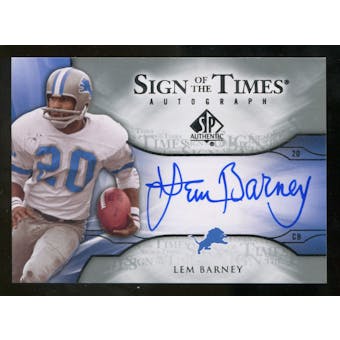 2009 Upper Deck SP Authentic Sign of the Times #STBA Lem Barney Autograph