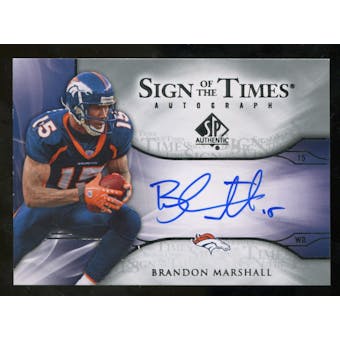 2009 Upper Deck SP Authentic Sign of the Times #STBM Brandon Marshall Autograph