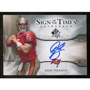 2009 Upper Deck SP Authentic Sign of the Times #STJF Josh Freeman Autograph