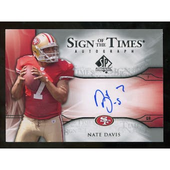 2009 Upper Deck SP Authentic Sign of the Times #STND Nate Davis Autograph