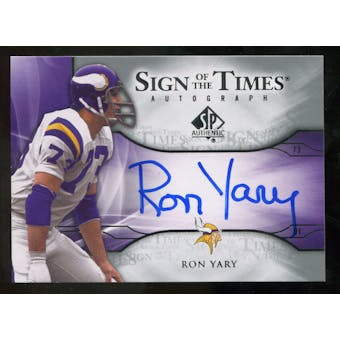 2009 Upper Deck SP Authentic Sign of the Times #STRY Ron Yary Autograph