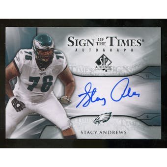 2009 Upper Deck SP Authentic Sign of the Times #STSA Stacy Andrews Autograph