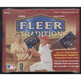 1999 Fleer Tradition Baseball Retail Box