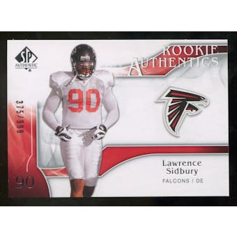 2009 Upper Deck SP Authentic #205 Lawrence Sidbury RC /999