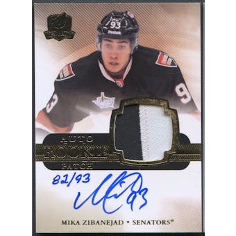 2011/12 The Cup #121 Mika Zibanejad Gold Rainbow Rookie Patch Auto #82/93