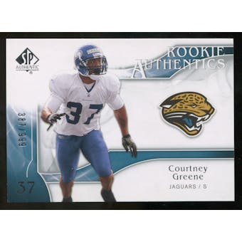 2009 Upper Deck SP Authentic #292 Courtney Greene RC /999