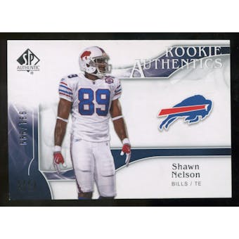 2009 Upper Deck SP Authentic #295 Shawn Nelson RC /999