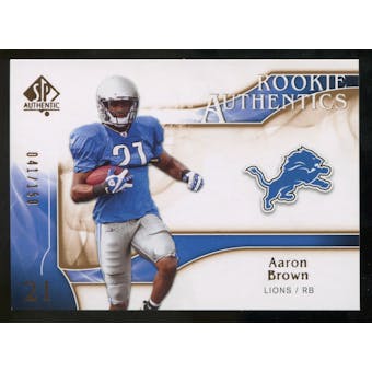 2009 Upper Deck SP Authentic Bronze #240 Aaron Brown /150