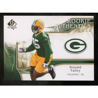 2009 Upper Deck SP Authentic Gold #289 Ronald Talley /50