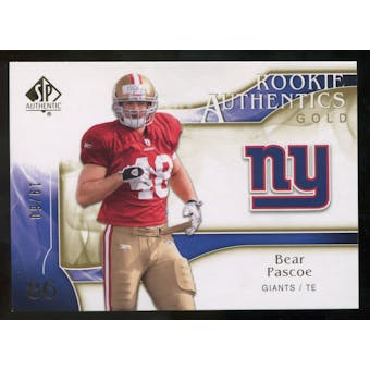 2009 Upper Deck SP Authentic Gold #291 Bear Pascoe /50