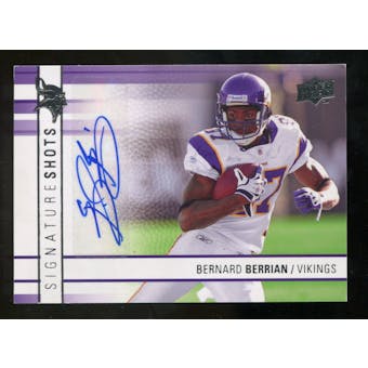 2009 Upper Deck Signature Shots #SSBB Bernard Berrian Autograph
