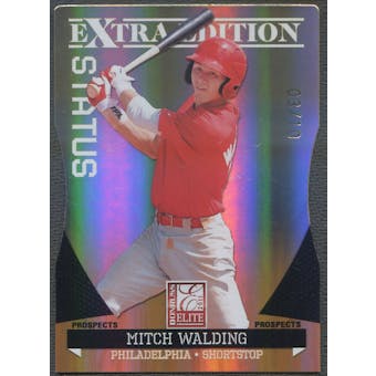 2011 Donruss Elite Extra Edition #55 Mitch Walding Prospects Status Gold Rookie #03/10