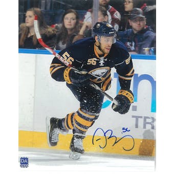 Justin Bailey Autographed Buffalo Sabres 8x10 Blue Jersey Photo