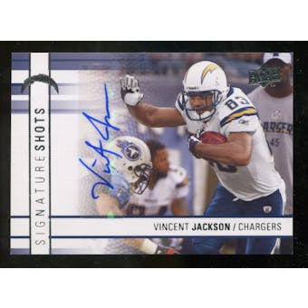 2009 Upper Deck Signature Shots #SSVJ Vincent Jackson Autograph