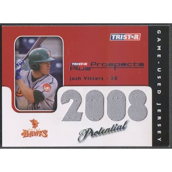 2008 TRISTAR Prospects Plus #PJV Josh Vitters PROtential Game Used Jersey