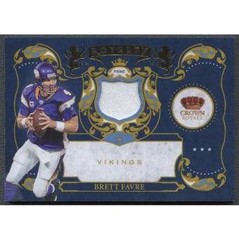 2010 Crown Royale #1 Brett Favre Royalty Materials Patch #02/15
