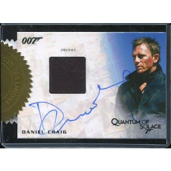James Bond Autographs and Relics Daniel Craig Autograph Relic /155 (Rittenhouse 2013)