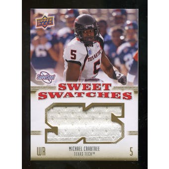 2010 Upper Deck Sweet Spot Sweet Swatches #SSW61 Michael Crabtree