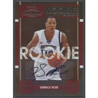 2008/09 Playoff Contenders #78 Derrick Rose Rookie Auto /88
