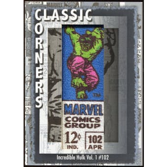 2012 Upper Deck Marvel Premier Classic Corners #CC7 Incredible Hulk (vol. 1) #102 D