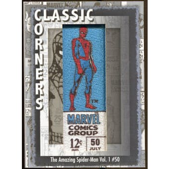 2012 Upper Deck Marvel Premier Classic Corners #CC8 The Amazing Spider-Man #50 D