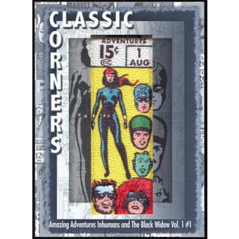 2012 Upper Deck Marvel Premier Classic Corners #CC21 Amazing Adventures/ Inhumans and The Black Widow #1 D