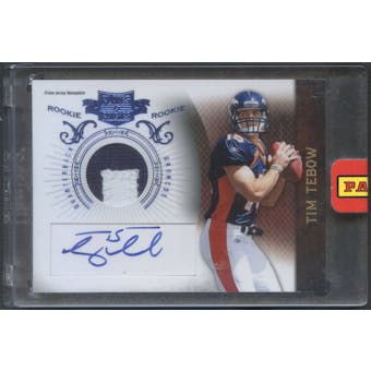 2010 Panini Plates and Patches #234 Tim Tebow Rookie Patch Auto #11/25