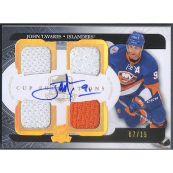 2011/12 The Cup #CFJT John Tavares Cup Foundations Jersey Auto #07/15