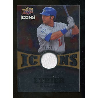2009 Upper Deck Icons Icons Jerseys Gold #AE Andre Ethier /25