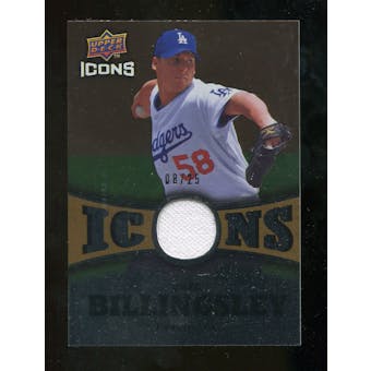 2009 Upper Deck Icons Icons Jerseys Gold #CB Chad Billingsley /25