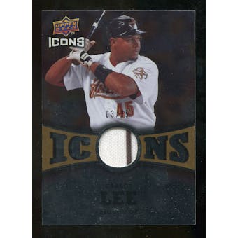 2009 Upper Deck Icons Icons Jerseys Gold #CL Carlos Lee /25