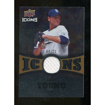 2009 Upper Deck Icons Icons Jerseys Gold #CY Chris Young /25