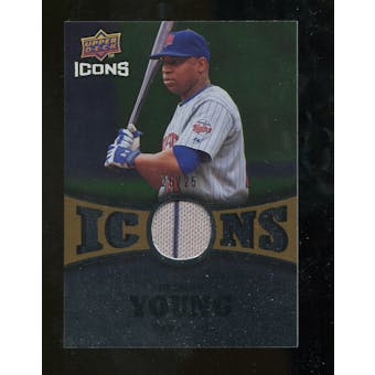 2009 Upper Deck Icons Icons Jerseys Gold #DY Delmon Young /25