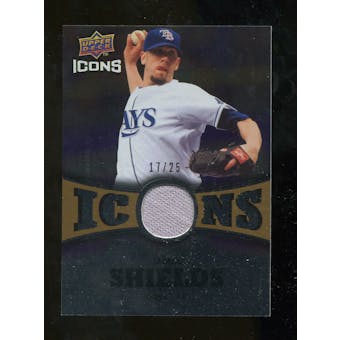 2009 Upper Deck Icons Icons Jerseys Gold #JS James Shields /25