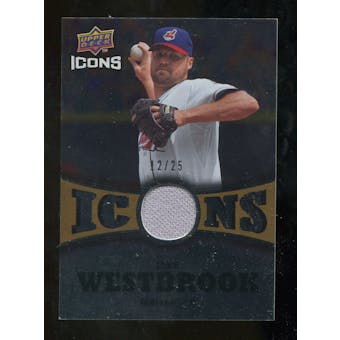 2009 Upper Deck Icons Icons Jerseys Gold #JW Jake Westbrook /25
