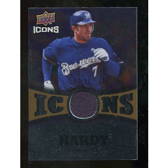 2009 Upper Deck Icons Icons Jerseys Gold #JH J.J. Hardy /25