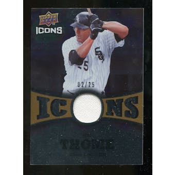 2009 Upper Deck Icons Icons Jerseys Gold #JT Jim Thome /25