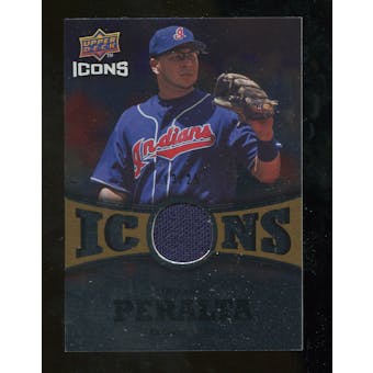 2009 Upper Deck Icons Icons Jerseys Gold #PE Jhonny Peralta /25