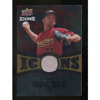 2009 Upper Deck Icons Icons Jerseys Gold #RO Roy Oswalt /25