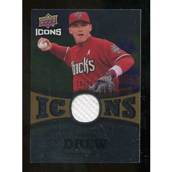 2009 Upper Deck Icons Icons Jerseys Gold #SD Stephen Drew /25