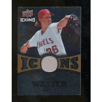 2009 Upper Deck Icons Icons Jerseys Gold #WE Jered Weaver /25