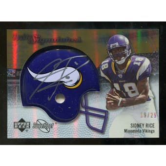 2007 Upper Deck Sweet Spot Rookie Signatures Gold #139 Sidney Rice /29